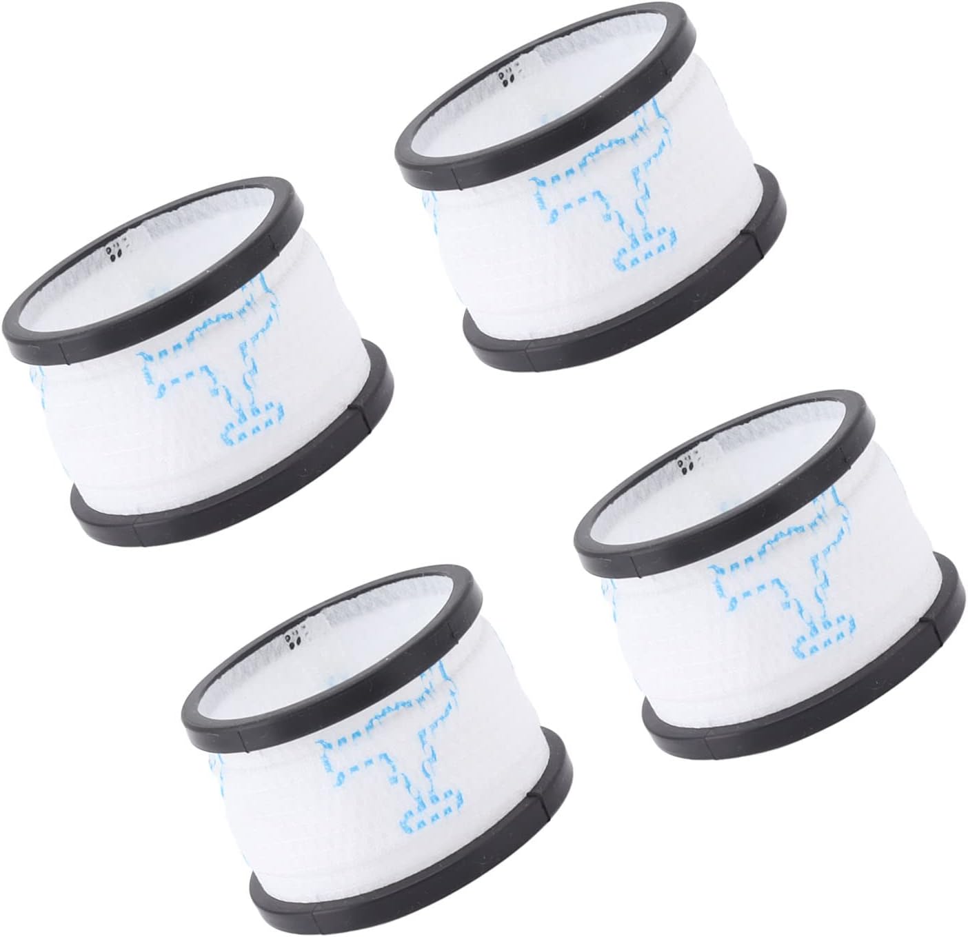 EMUKOEP 4pcs Vacuum Cleaner Replacement Filter Vacuum Cleaner Accessories Filters for INSE S600 S6P S6 Vacuum Cleaner Parts White