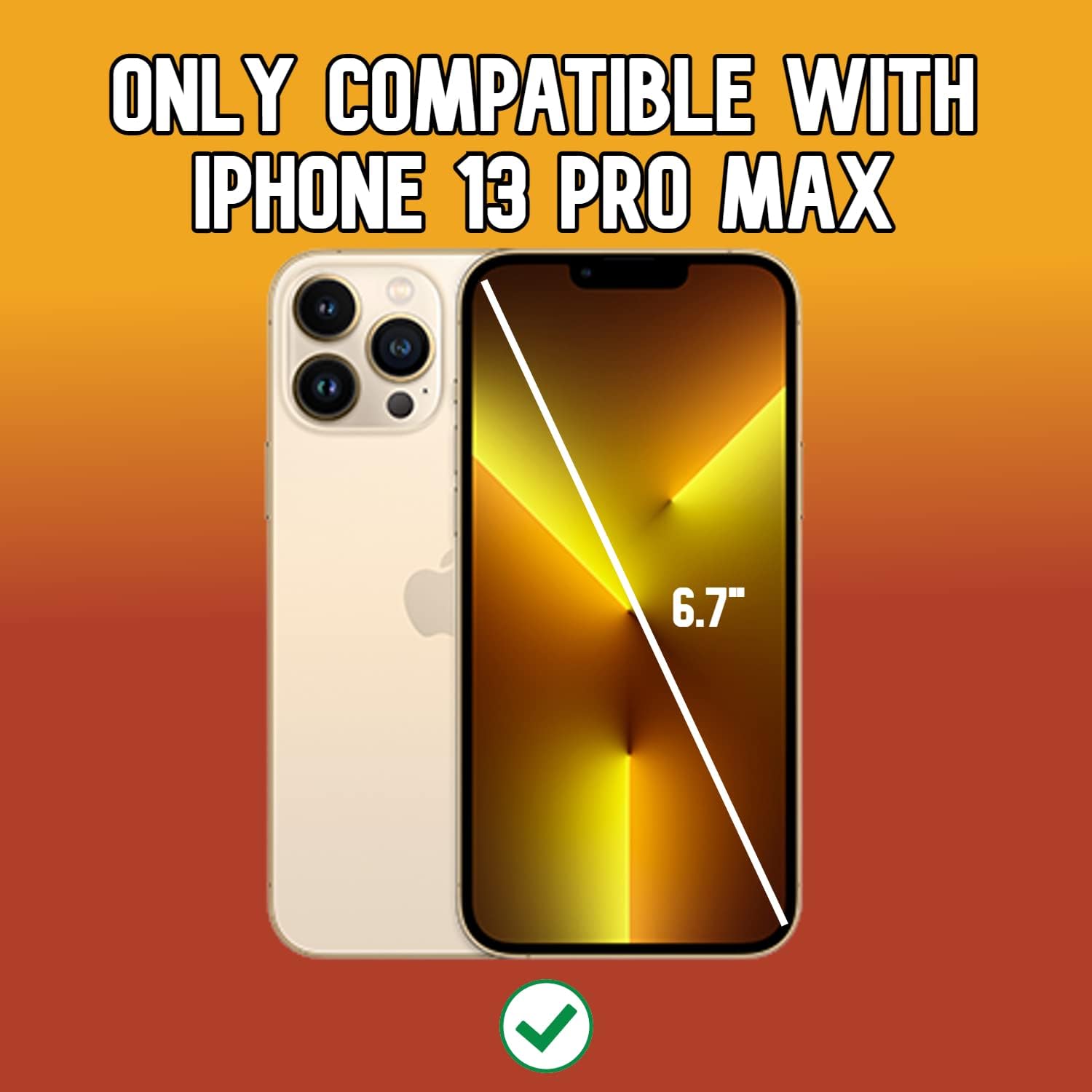 Diamond Shield compatible con iPhone 13 Pro Max, protector de pantalla de vidrio templado y protector de lente de cámara (paquete de 2), dureza 9H,