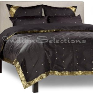 Juego de funda nórdica Sari hecha a mano de 5 piezas con fundas de almohadafunda europea – Matrimonial Juego de funda nórdica Sari hecha a mano de 5 piezas con fundas de almohadafunda europea – Matrimonial