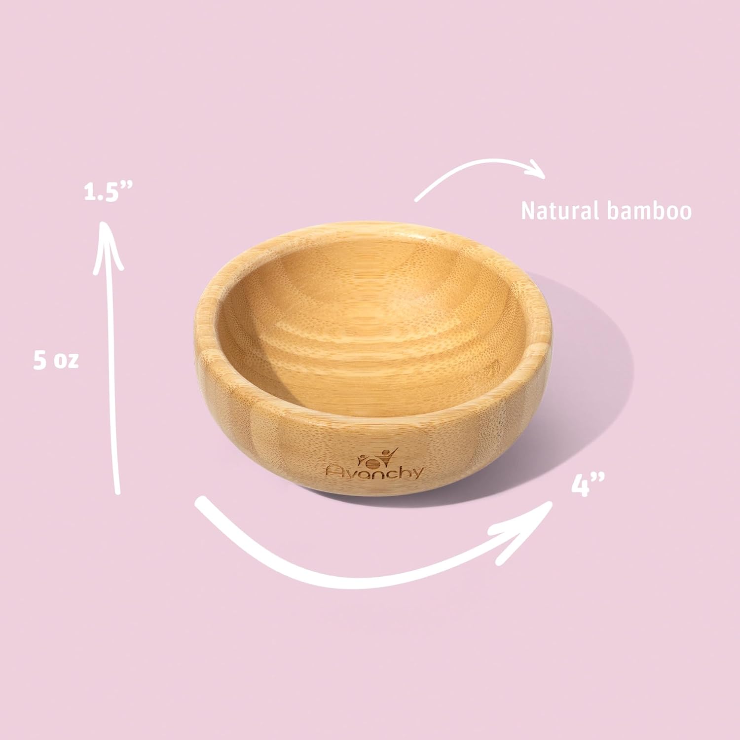 Avanchy Bamboo La Petite Family Collections Set de regalo verde  Incluye mini cuenco de bambú, cuenco de silicona, taza de silicona y cucharas de