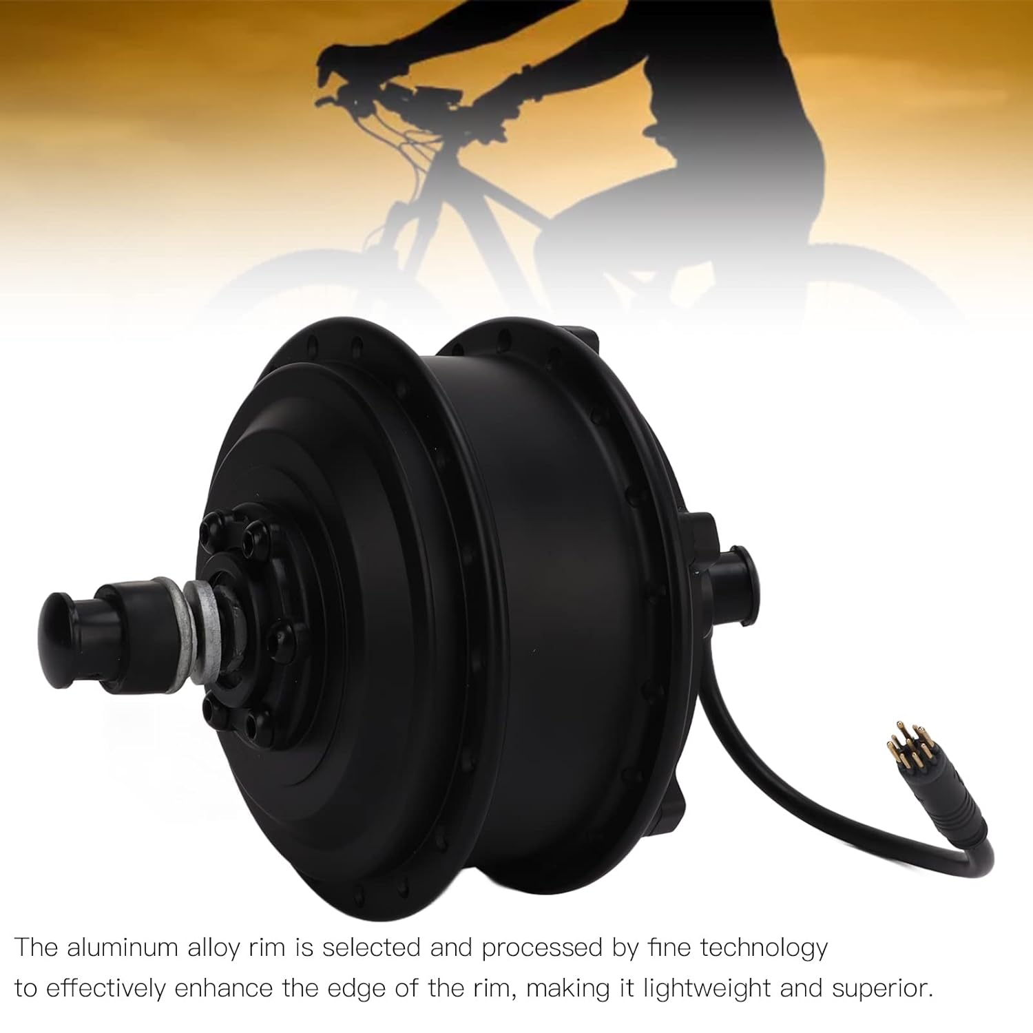 Motor eléctrico de cubo de bicicleta, 36 V 250 W, impermeable, rueda delantera, kit de motor de conversión de bicicleta eléctrica con 3 modos de