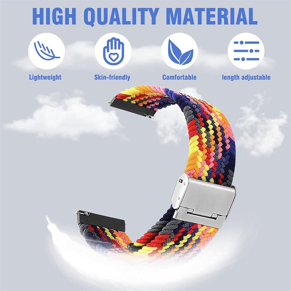 VeveXiao Correa compatible con Samsung Galaxy Watch 3 de 1.772 pulgadasGalaxy Watch 1.811 pulgadasGear S3 para mujeres y hombres, 0.866 pulgadas,