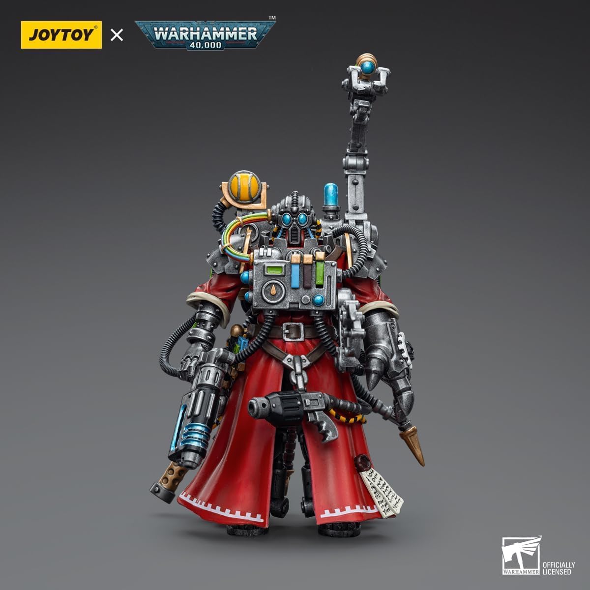 LEBOO JOYTOY Warhammer 40k 118 Figura de acción Adeptus Mechanicus Skitarii Marshal 4.88 pulgadas de altura modelos de juguete Joy