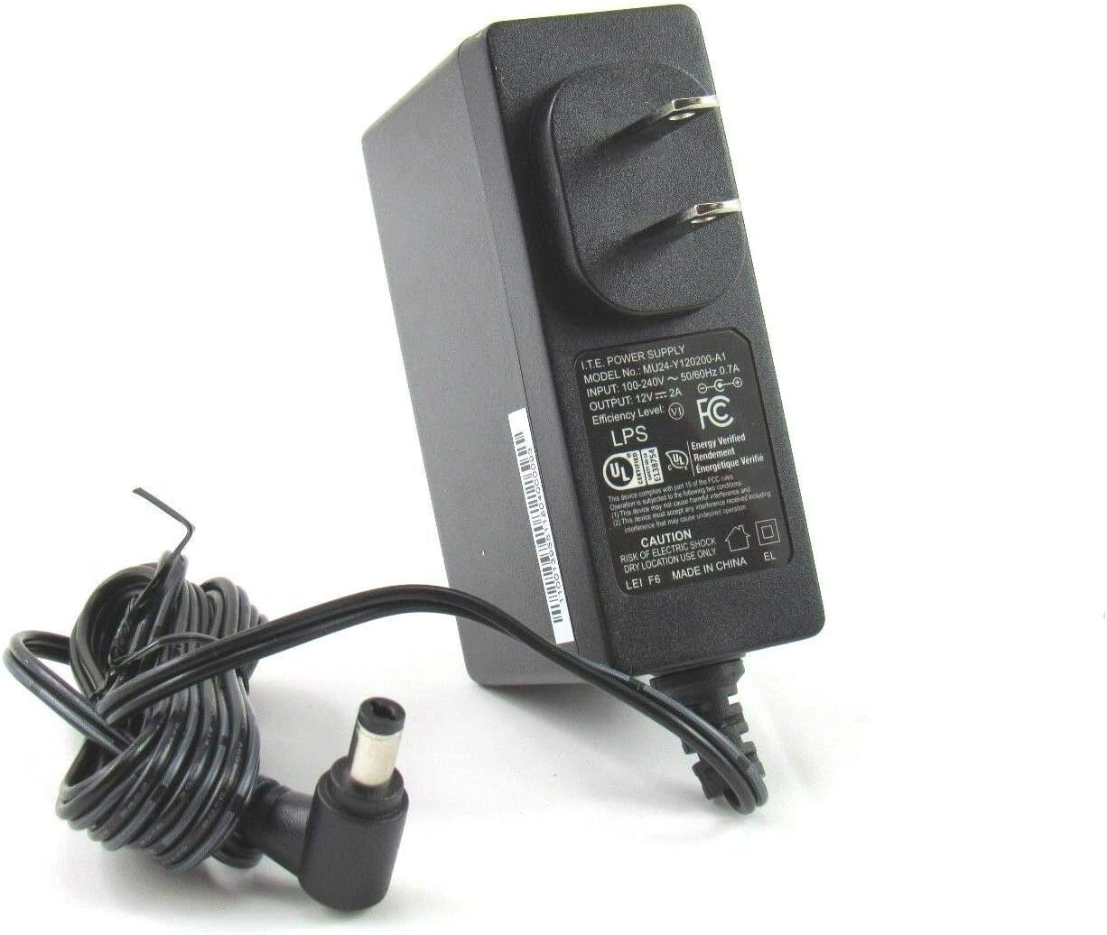Adaptador de CA de fuente de alimentación I.T.E Modelo MU24-Y120200-A1 PN 0432-02L800