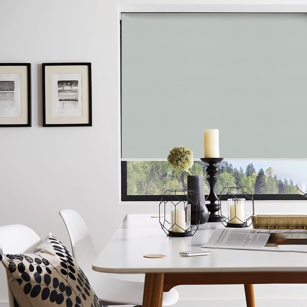 homebox cortinas enrollables 100% opacas, con aislamiento térmico, tela impermeable con protección ultravioleta, con cadena, para hogar y oficina