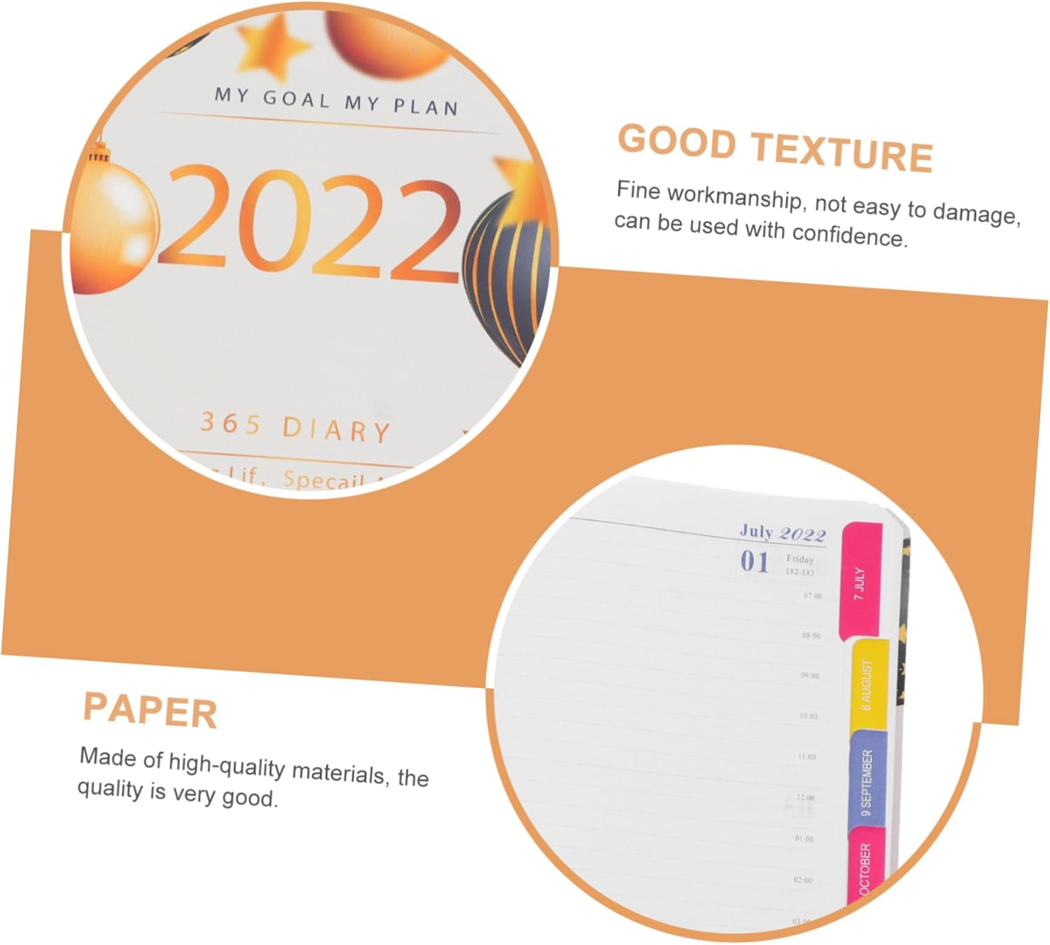 1 agenda 2022 con líneas para mini cuadernos para planificar listas de tareas, planificar el tiempo, agenda diaria, cuaderno de notas A5, libro de