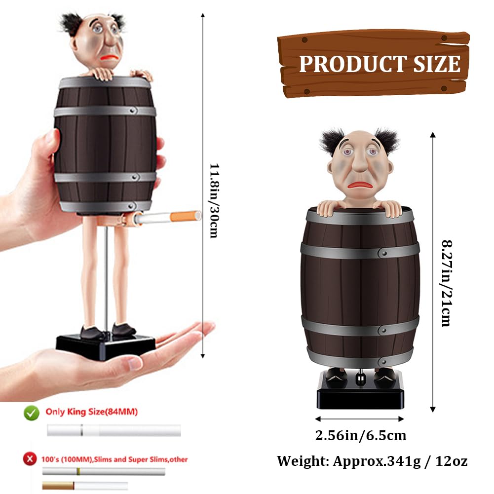 Dispensador divertido y peculiar, caja de broma Holr, S Claus in The Woon Barrel Box Figurin para fiesta de Chrias