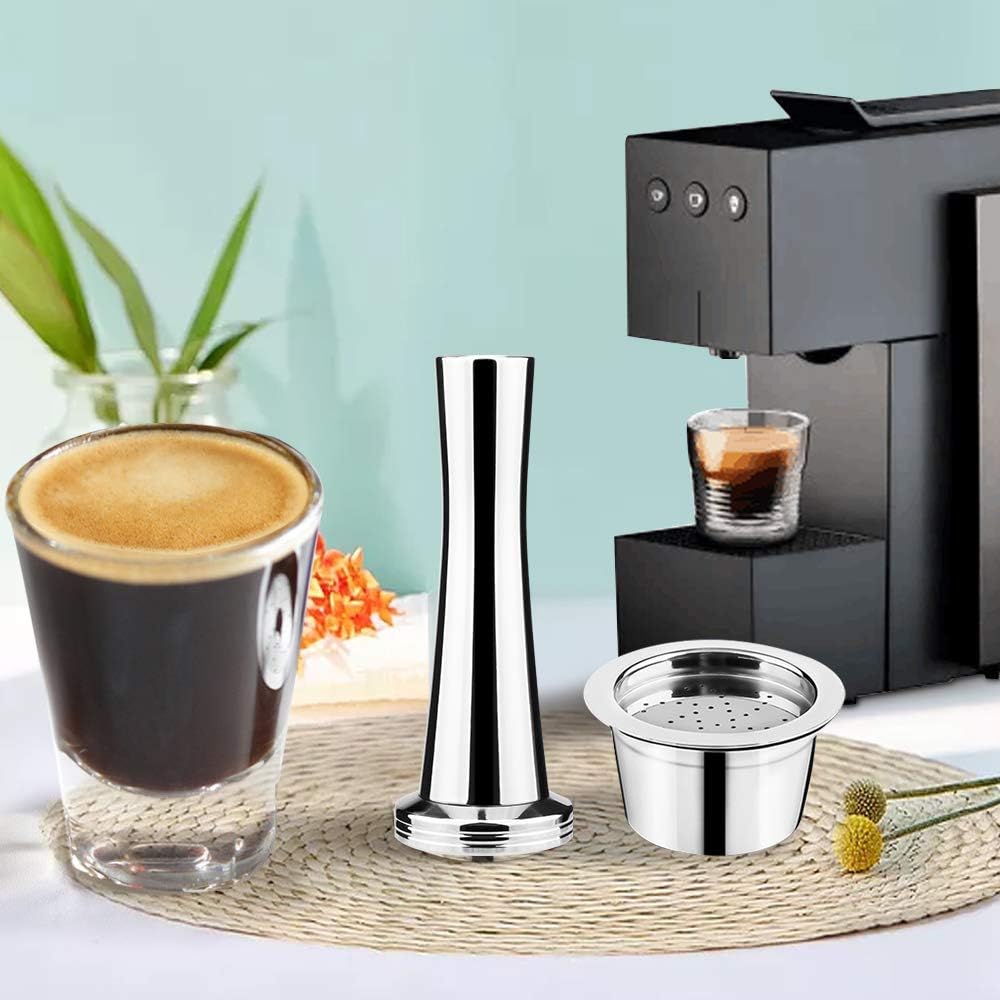 Cápsula de café recargable en acero inoxidable cápsulas reutilizables filtros de café compatibles con máquinas K-fee WAVEK-FEE TWINS II Series (3