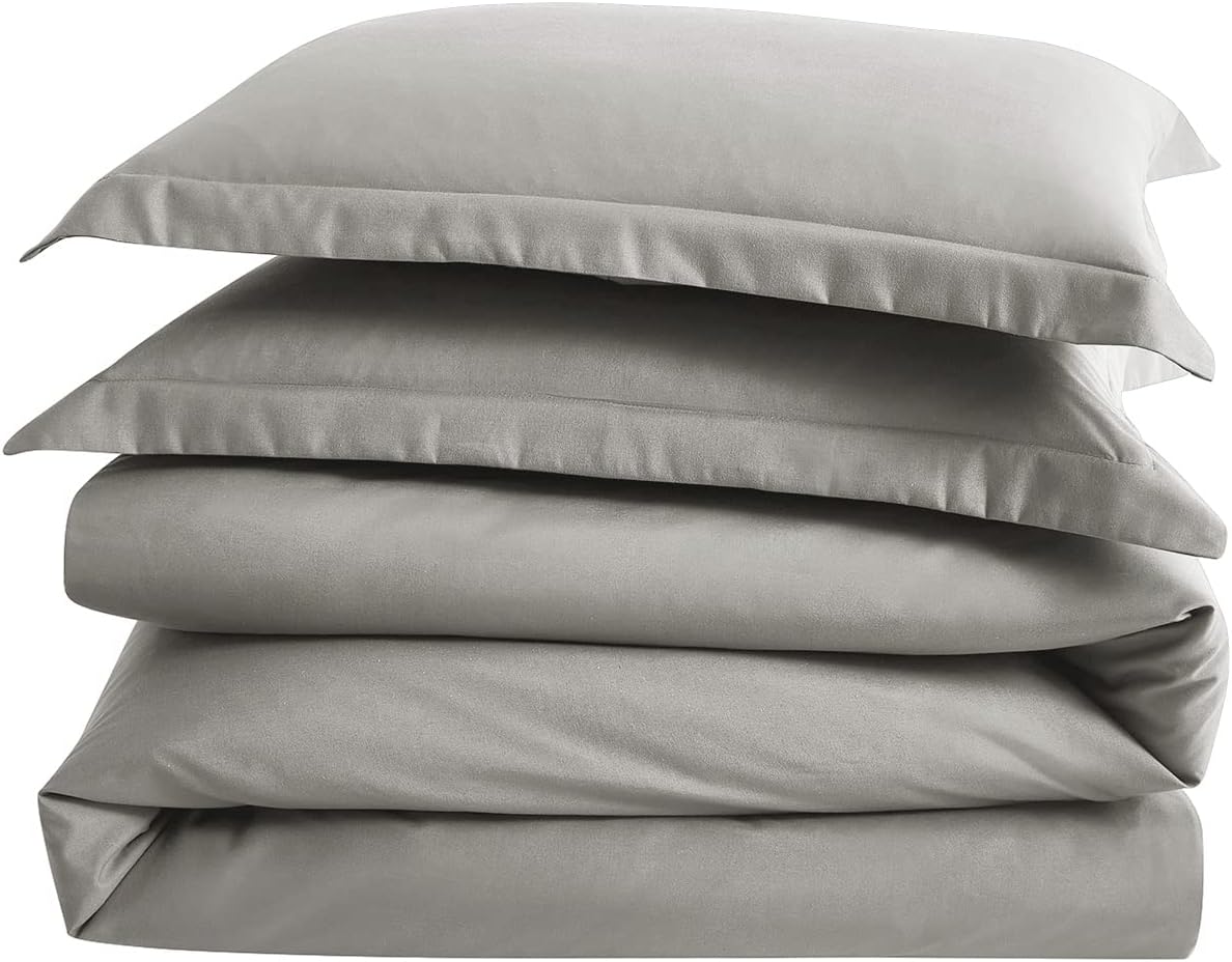 Funda de edredón tamaño King 100% algodón, hecha en Egipto, suave de 400 hilos para ropa de cama tamaño King, juego de edredón y fundas de almohada