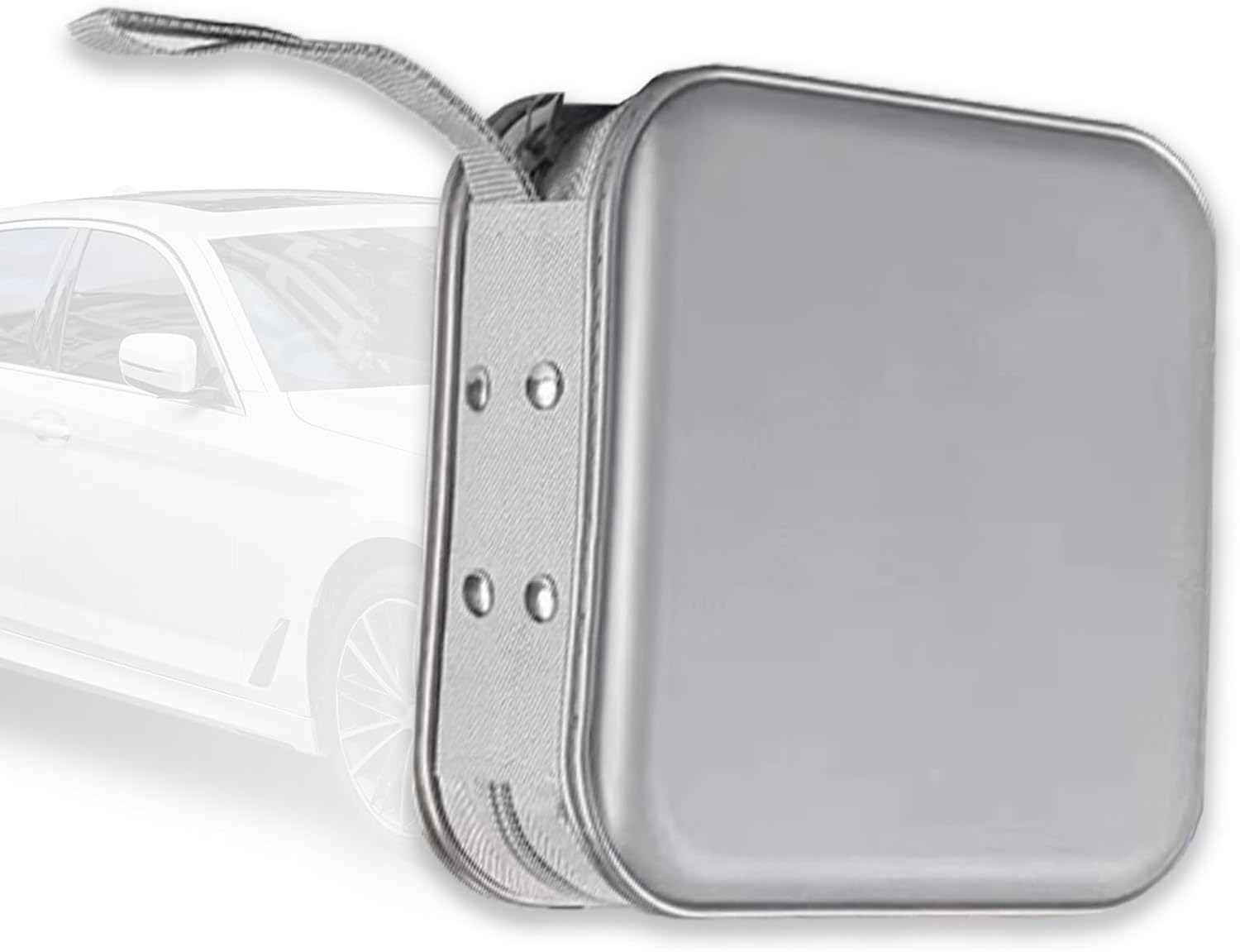 1 funda para CD, soporte para cartera de DVD, caja de almacenamiento de plástico con 40 folletos, funda de DVD portátil universal para techo