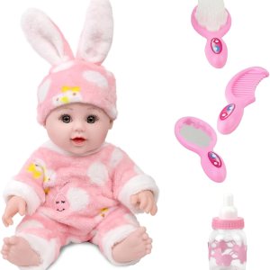Muñeca de bebé de 12 pulgadas con juego de accesorios, muñecas suaves para niñas de más de 3 años, juguetes de bebé para regalo de cumpleaños Muñeca de bebé de 12 pulgadas con juego de accesorios, muñecas suaves para niñas de más de 3 años, juguetes de bebé para regalo de cumpleaños