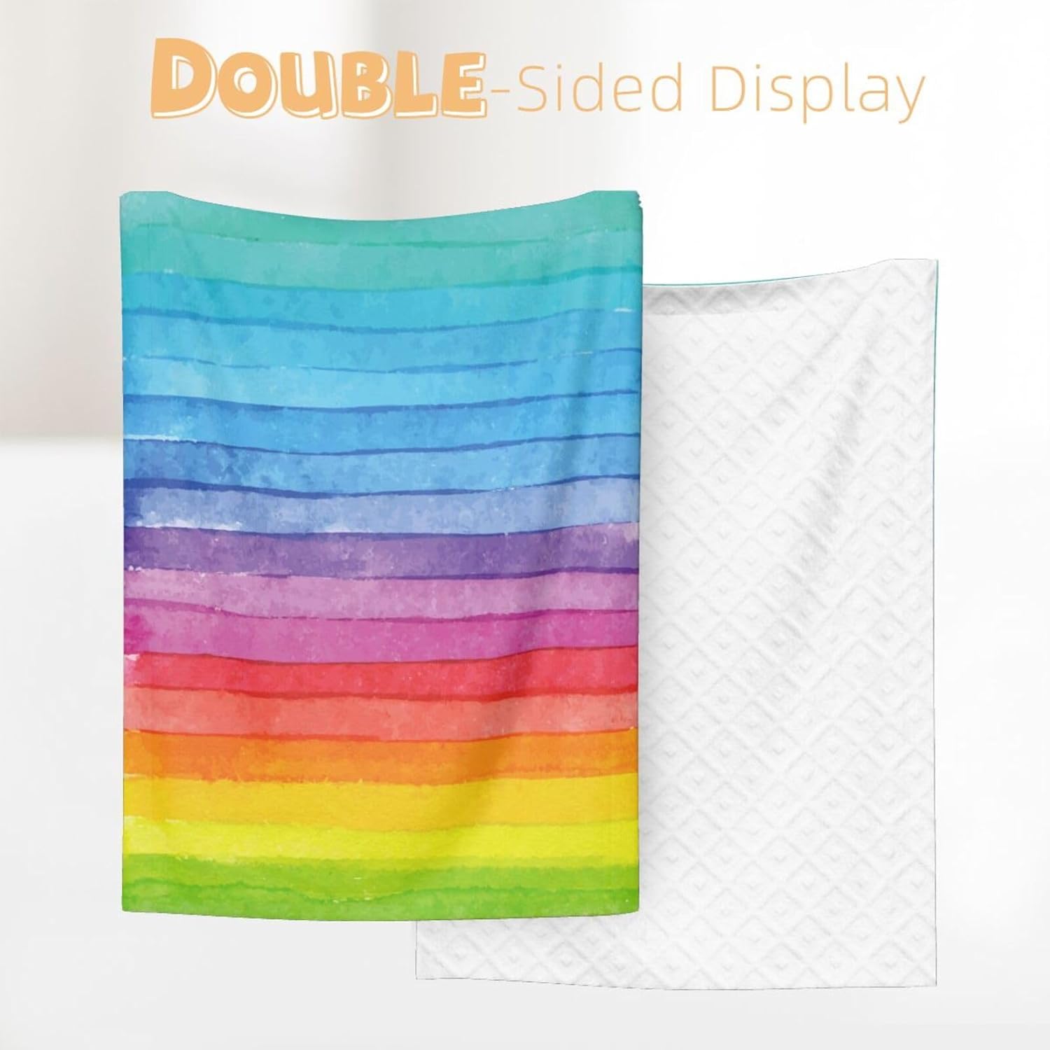 Manta de bebé arcoíris para niños y niñas, manta de cama suave, cálida y acogedora, regalo para baby shower, 30 x 40 pulgadas