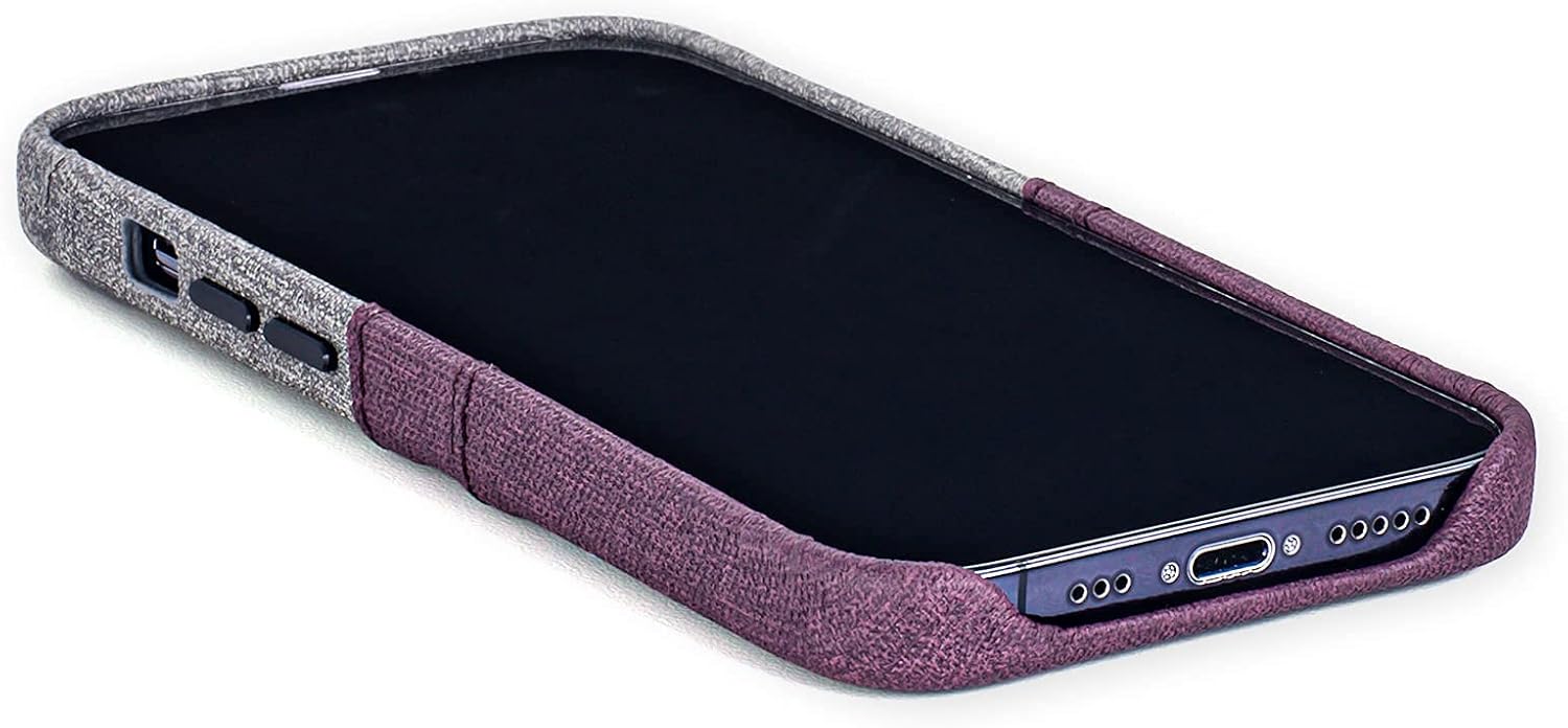 Dockem Funda tipo cartera para iPhone 13 Pro con placa metálica integrada para montaje magnético y 2 bolsillos para tarjetas de crédito Luxe M2,