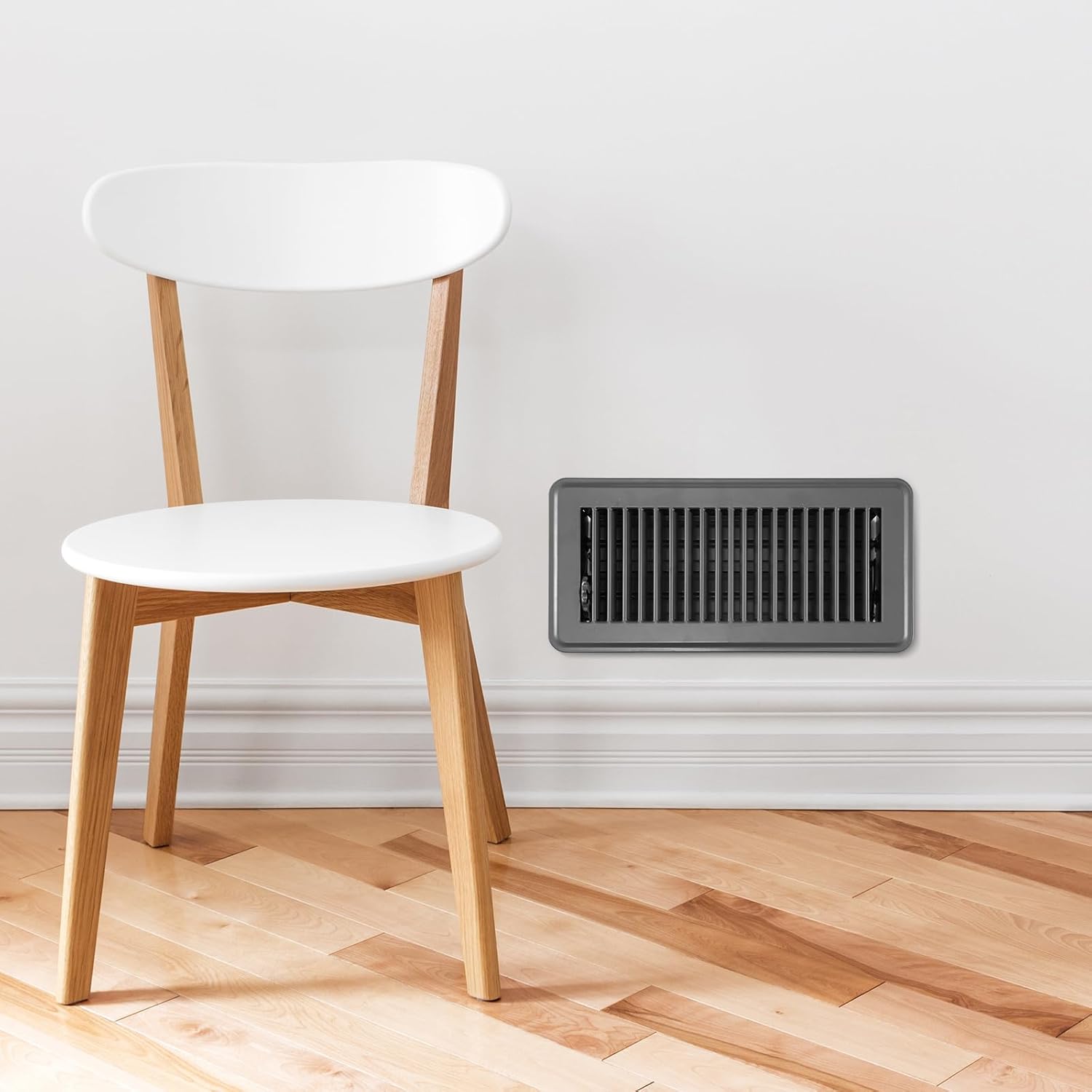 4 cubiertas de ventilación de piso de 10 pulgadas, resistentes cubiertas de ventilación de calor de metal con acabado a prueba de óxido para