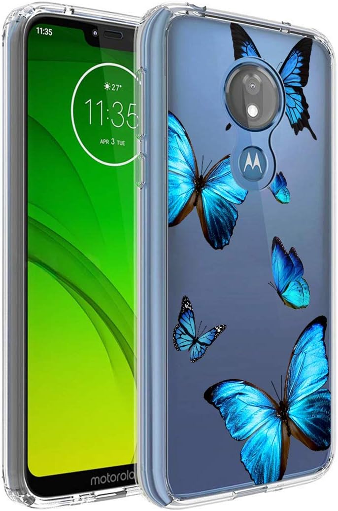 Zoeirc Funda para Moto G7 Power, Moto G7 Supra, Moto G7 Optimo Maxx Funda transparente para niñas y mujeres, TPU suave a prueba de golpes, funda