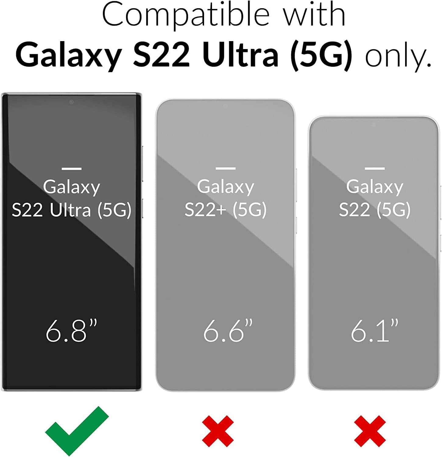 Svanove Funda para Samsung Galaxy S22 Ultra con purpurina, bonita funda brillante brillante para mujer, diseño estético, transparente, delgada,
