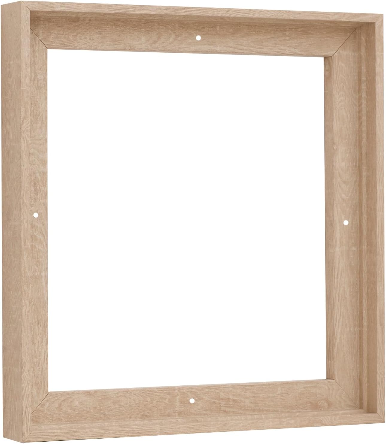 Marco flotante de 16 x 16 pulgadas para pinturas en lienzo de profundidad de 34 (0.75 pulgadas), impresiones en lienzo, paneles de lienzo de madera,