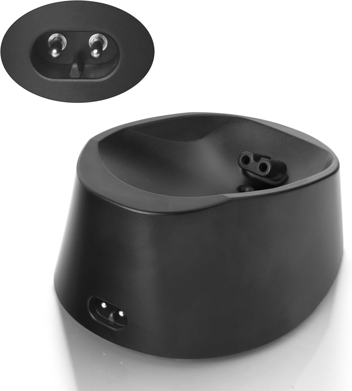 Telfun Base de carga antideslizante y resistente al agua soporte alimentado por USB para afeitadora Telfun Head para hombres calvos, incluye cable