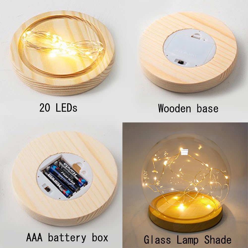 GUOCHENG Luz nocturna LED de tulipán, funciona con pilas, lámparas de mesa de tulipán hechas a mano, simulación de flores, luces para dormir, mini
