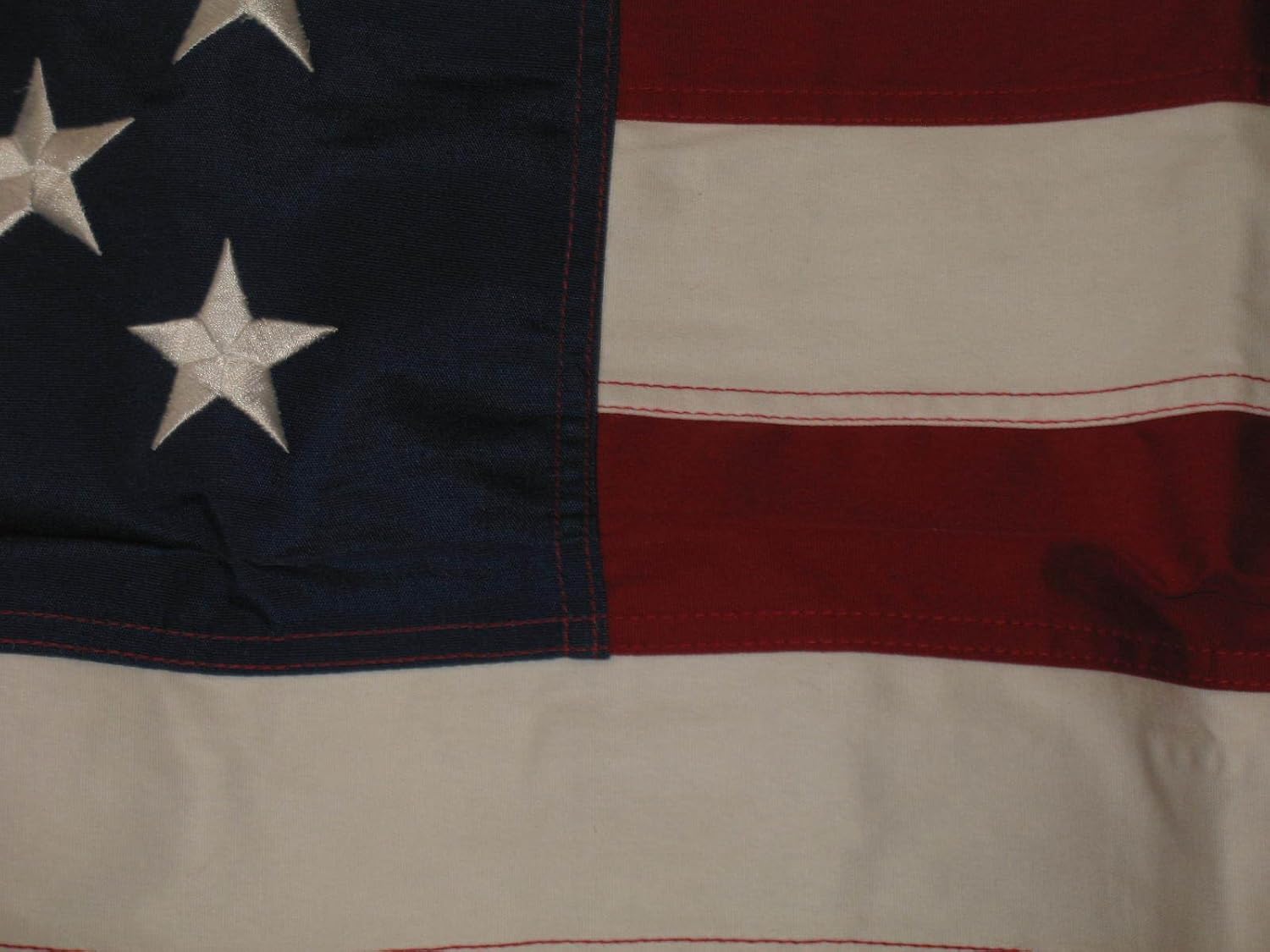 Premium 3×5 Embroidered USA US America 50 100% Cotton 3’x5′ 2 Clips