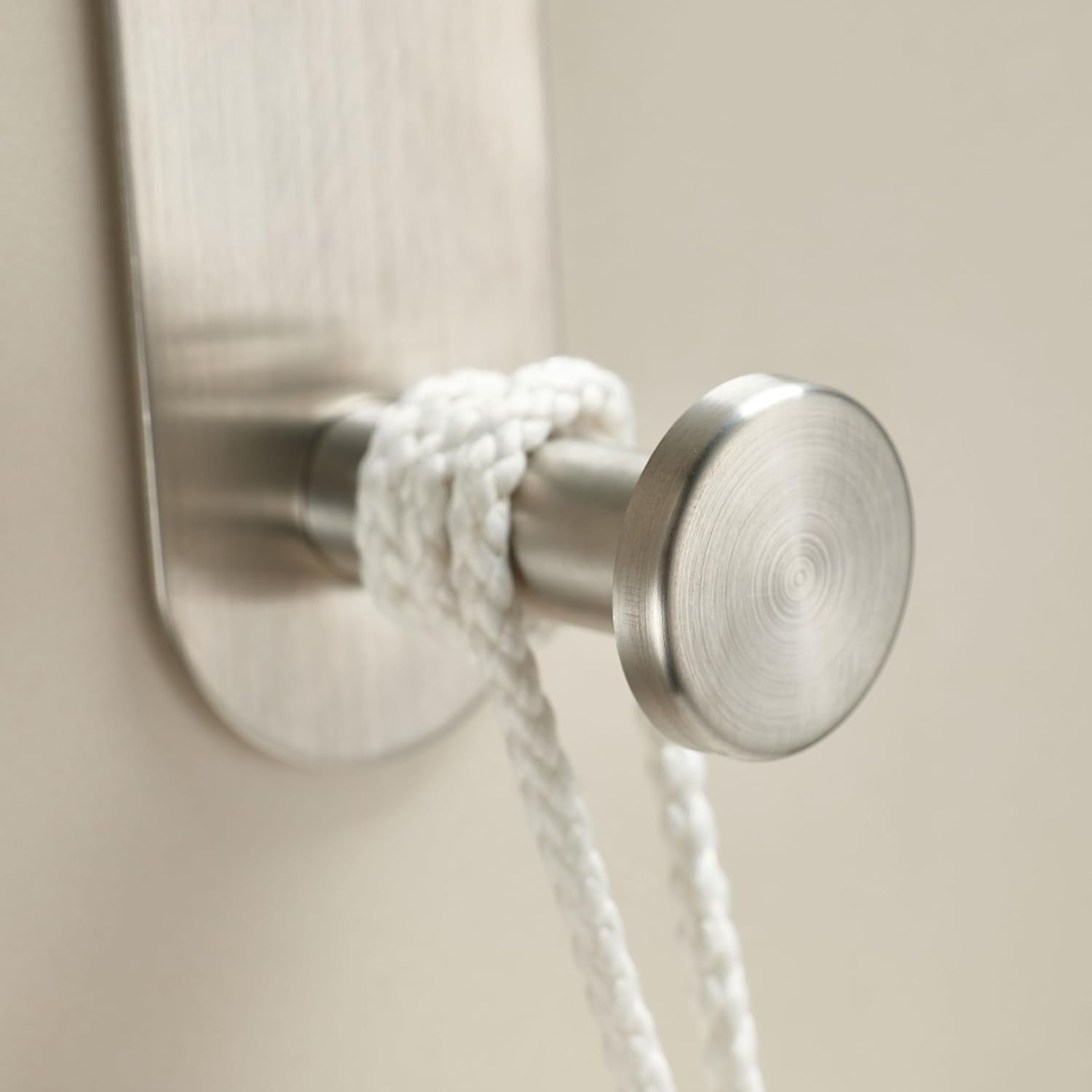 Juego de 4 accesorios de baño, autoadhesivo, acero inoxidable, níquel cepillado de 16 pulgadas, toallero, anillo, soporte para rollo de papel