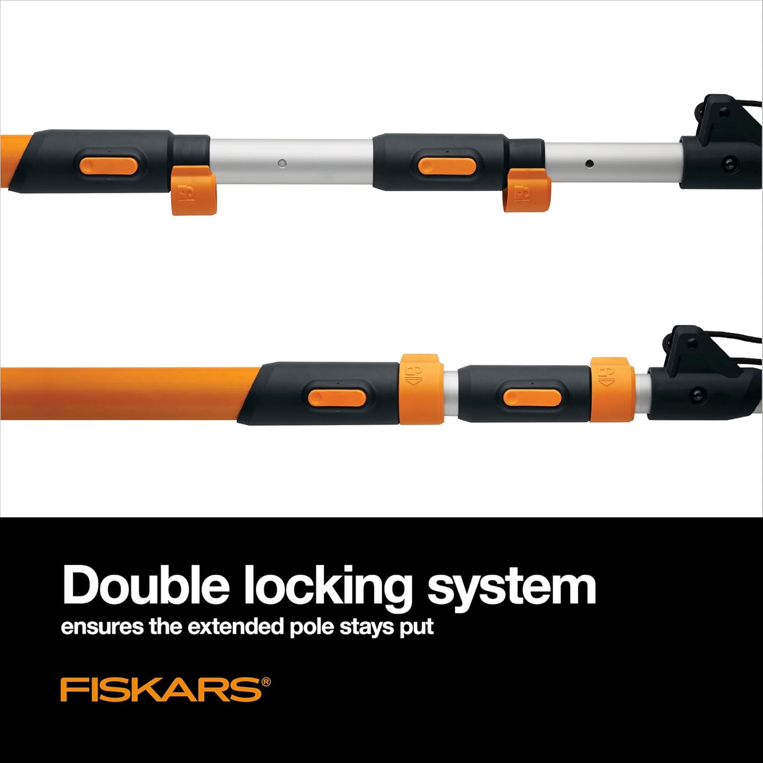 Fiskars sierra y tijeras de podar con mango extensible, mecanismo chain-drive (de 7 a 16pies)