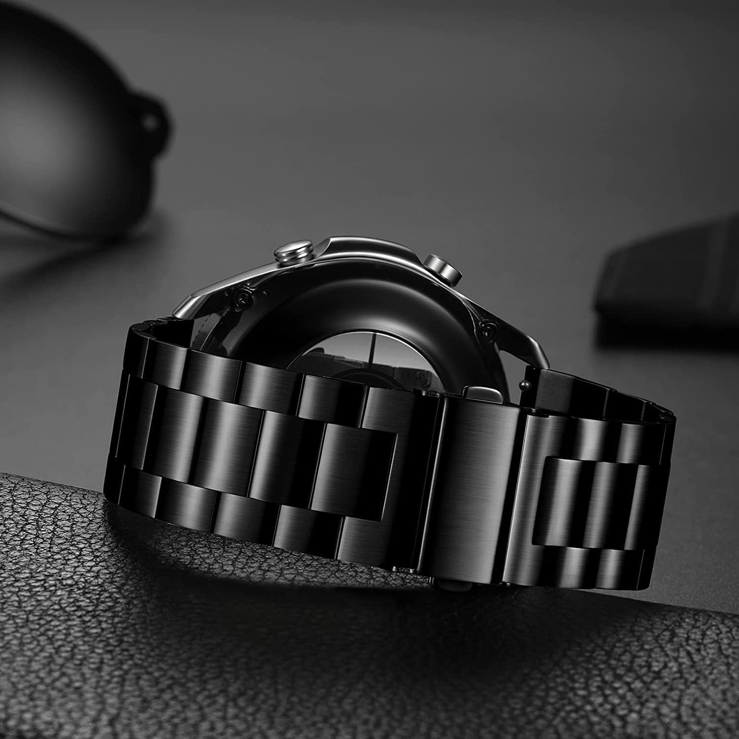 Compatible con la correa de reloj inteligente LIGE, correas de repuesto de metal de acero inoxidable de liberación rápida compatibles con reloj