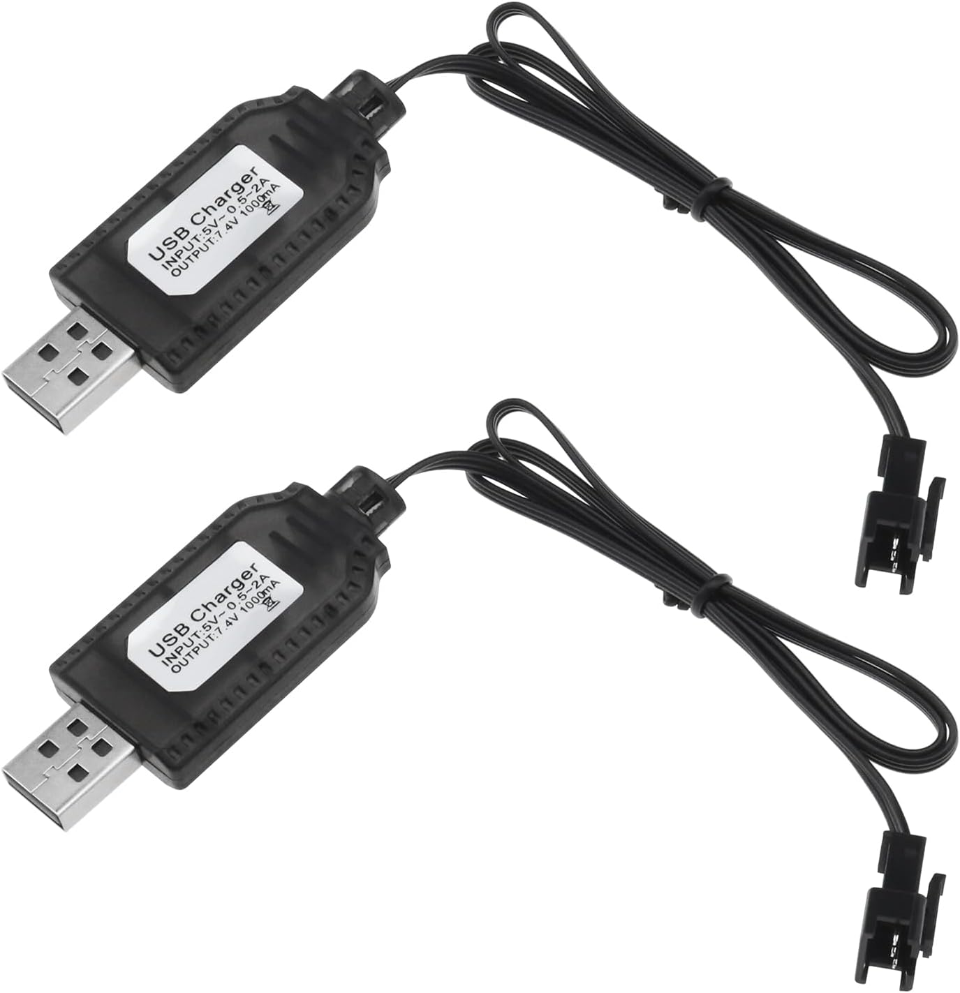 2 unids SM-3P a USB Cable de carga LiPo batería USB Cable de carga con enchufe SM-3P Accesorios para modelos de coche Juguetes de control remoto