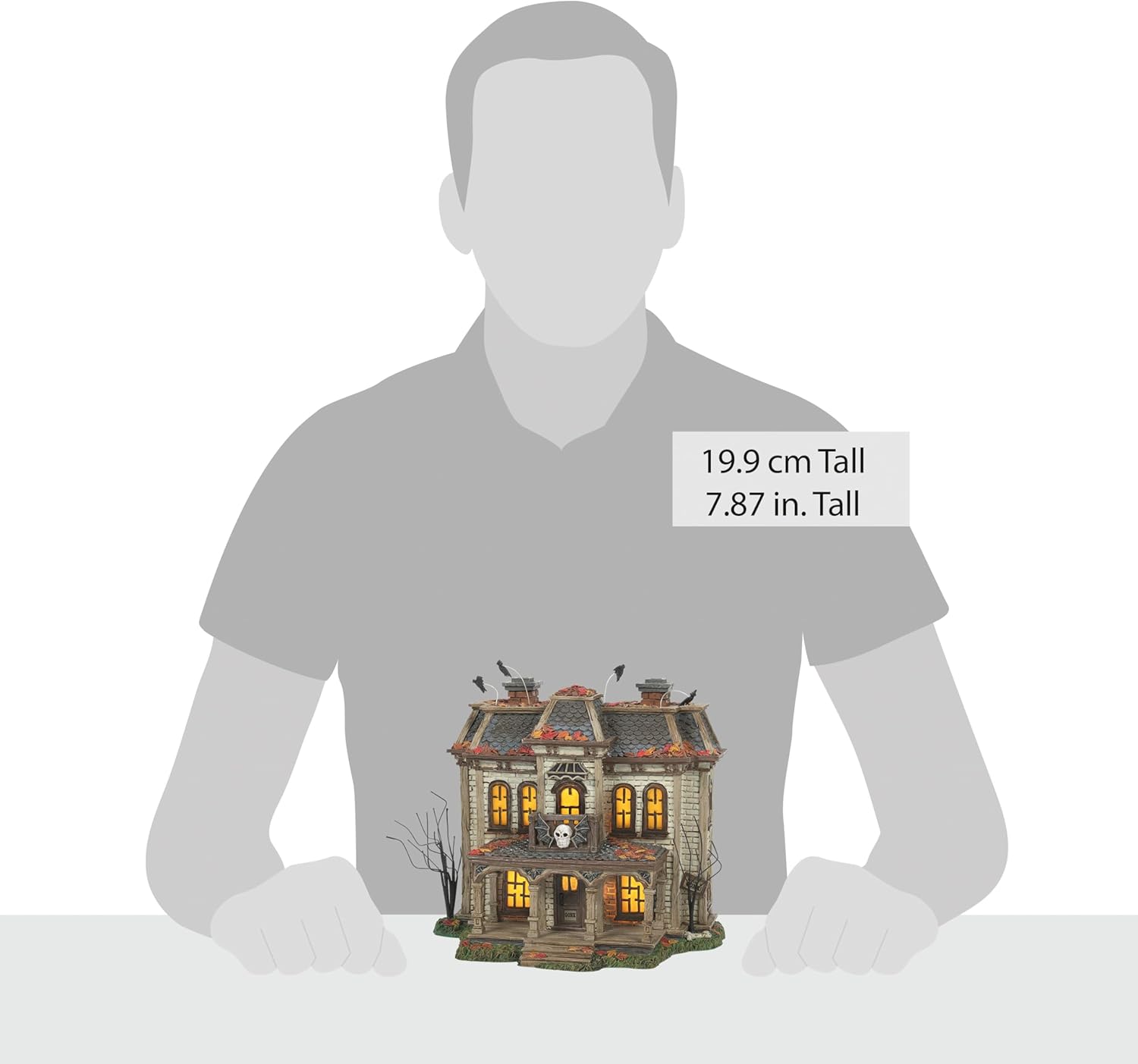 Department 56 Mistress of The Dark Village Elvira’s House – Edificio iluminado, 7.87 pulgadas, multicolor