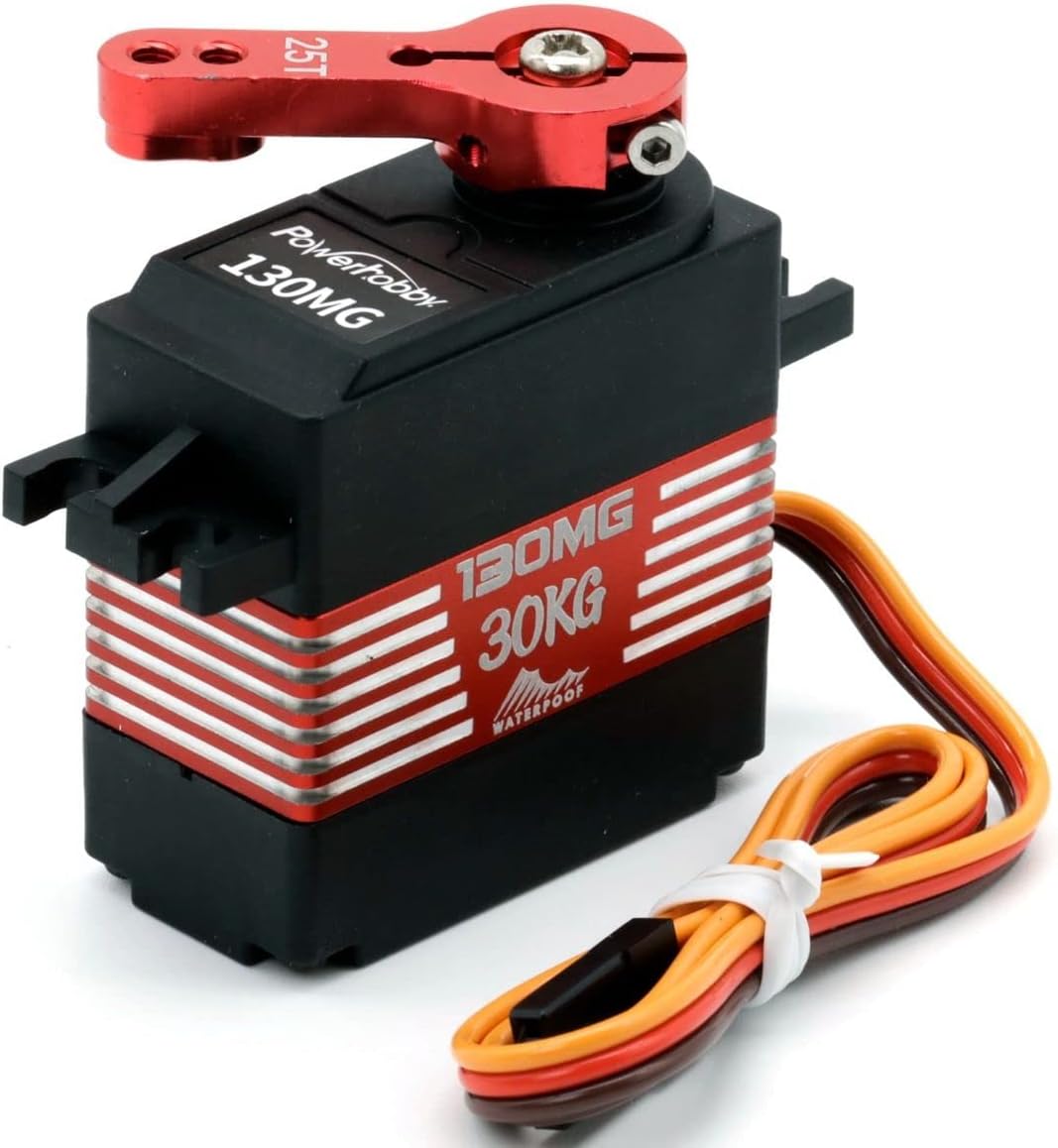 Powerhobby 130 MG 110 66.1lbs Engranaje de metal de alta velocidad impermeable HV Servo