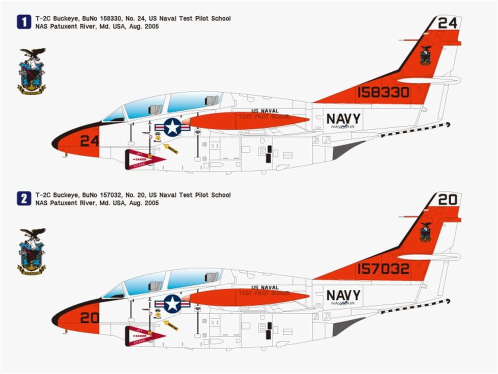 WPD10006 172 Wolfpack T-2C Buckeye ‘USNTPS’ KIT DE CONSTRUCCIÓN MODELO