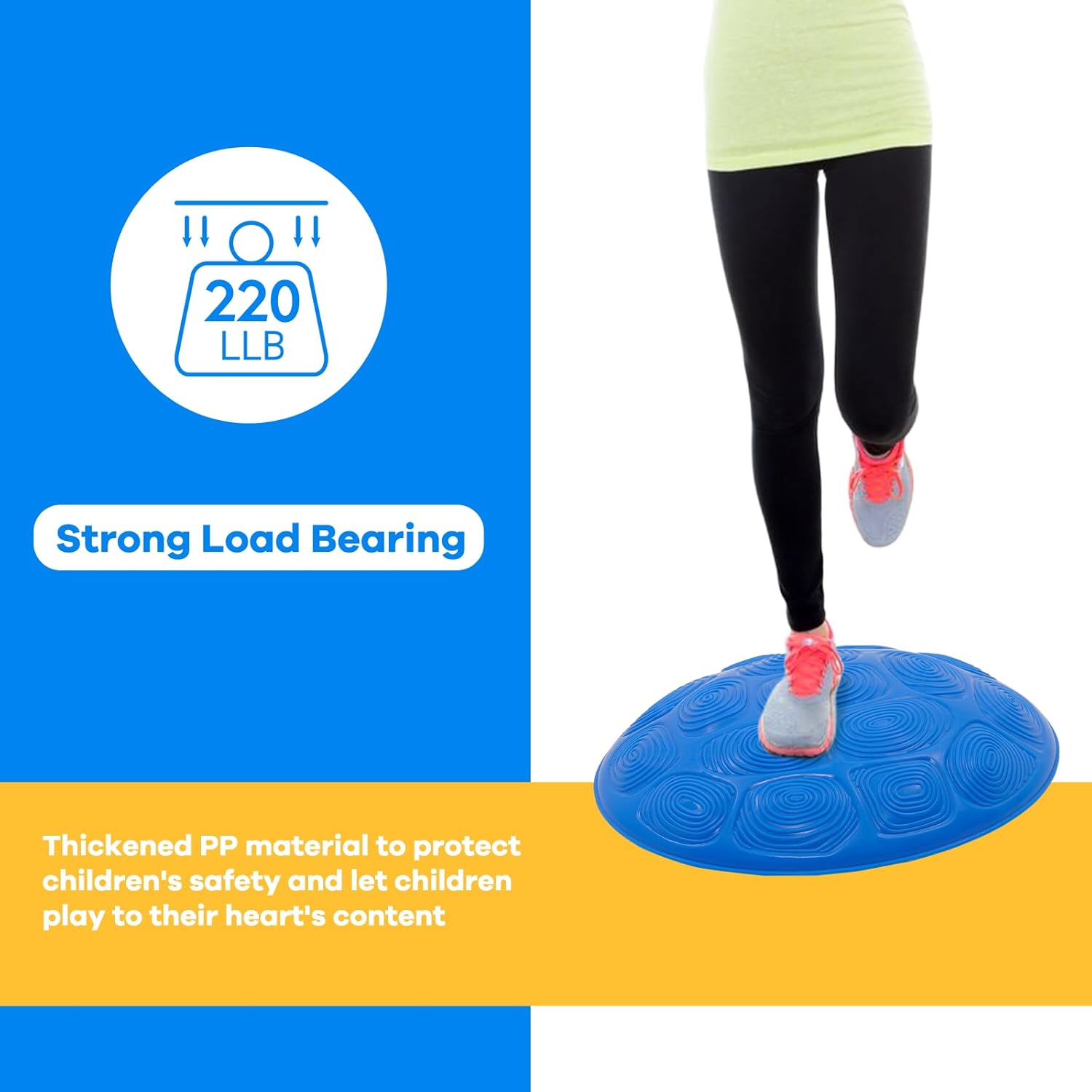 Eapura Juego de 11 piedras de equilibrio antideslizantes para niños, bloques de equilibrio para interiores y exteriores, equipo de fitness para