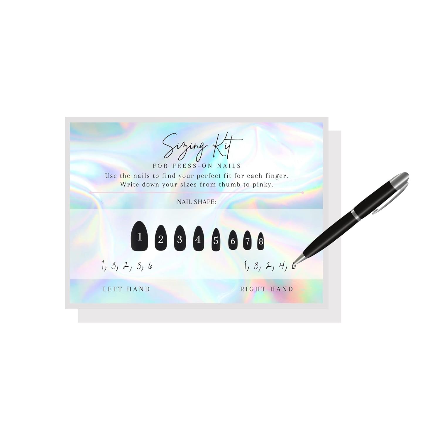 Tarjeta de tamaño de uñas a presión  Paquete de 30  Postal grande de 5 x 7 pulgadas  Suministros de uñas a presión  Para kit de uñas a presión  Guía