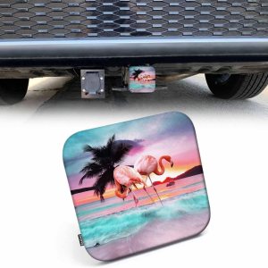 Beabes Cubierta de enganche de remolque de flamenco, cubierta de enganche de receptor, cubierta de enganche de receptor de remolque de flamenco, Beabes Cubierta de enganche de remolque de flamenco, cubierta de enganche de receptor, cubierta de enganche de receptor de remolque de flamenco,