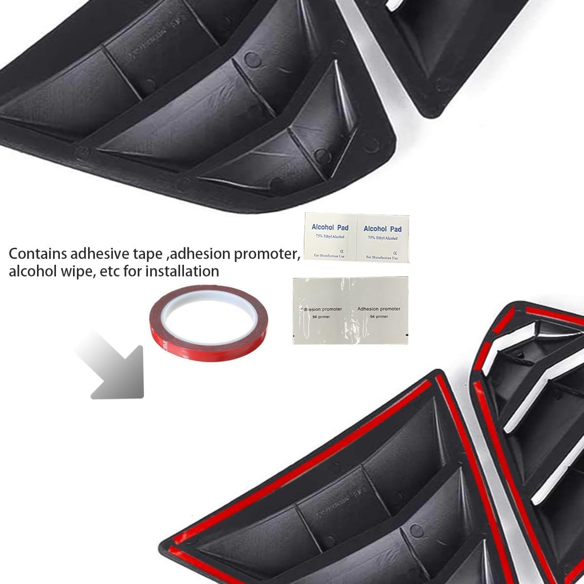 Para Kia K5 Optima 2016-2020 Accesorios exteriores deportivos para ventana lateral trasera de automóvil, rejillas de ventilación de aire, 2 piezas