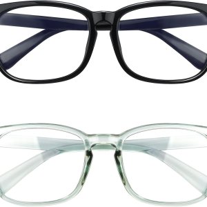 Gafas con filtro de luz azul, paquete de 2 lentes de luz azul para hombre, anteojos de luz azul para mujer, anteojos con luz azul para fatiga ocular Gafas con filtro de luz azul, paquete de 2 lentes de luz azul para hombre, anteojos de luz azul para mujer, anteojos con luz azul para fatiga ocular