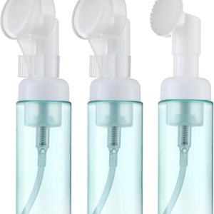 Botella de espuma de 2 oz (3 piezas) con cepillo, dispensador de bomba de espuma vacía para jabón de manos, limpiador de pestañas, champú para Botella de espuma de 2 oz (3 piezas) con cepillo, dispensador de bomba de espuma vacía para jabón de manos, limpiador de pestañas, champú para