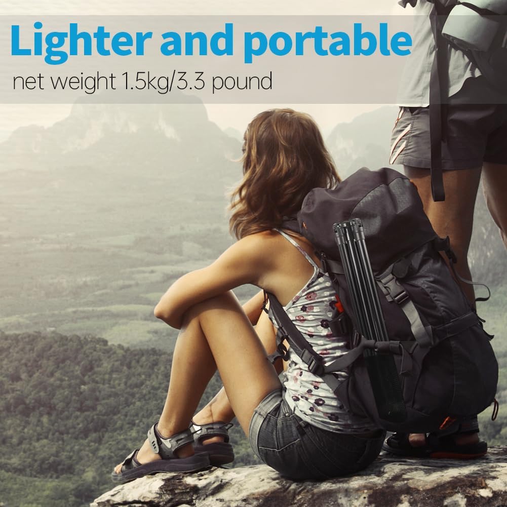 JINBEI Soporte de luz de fotografía de 7.2 pies86.6 in, trípode de metal plegable con interfaz universal estándar de 14 pulgadas para luz