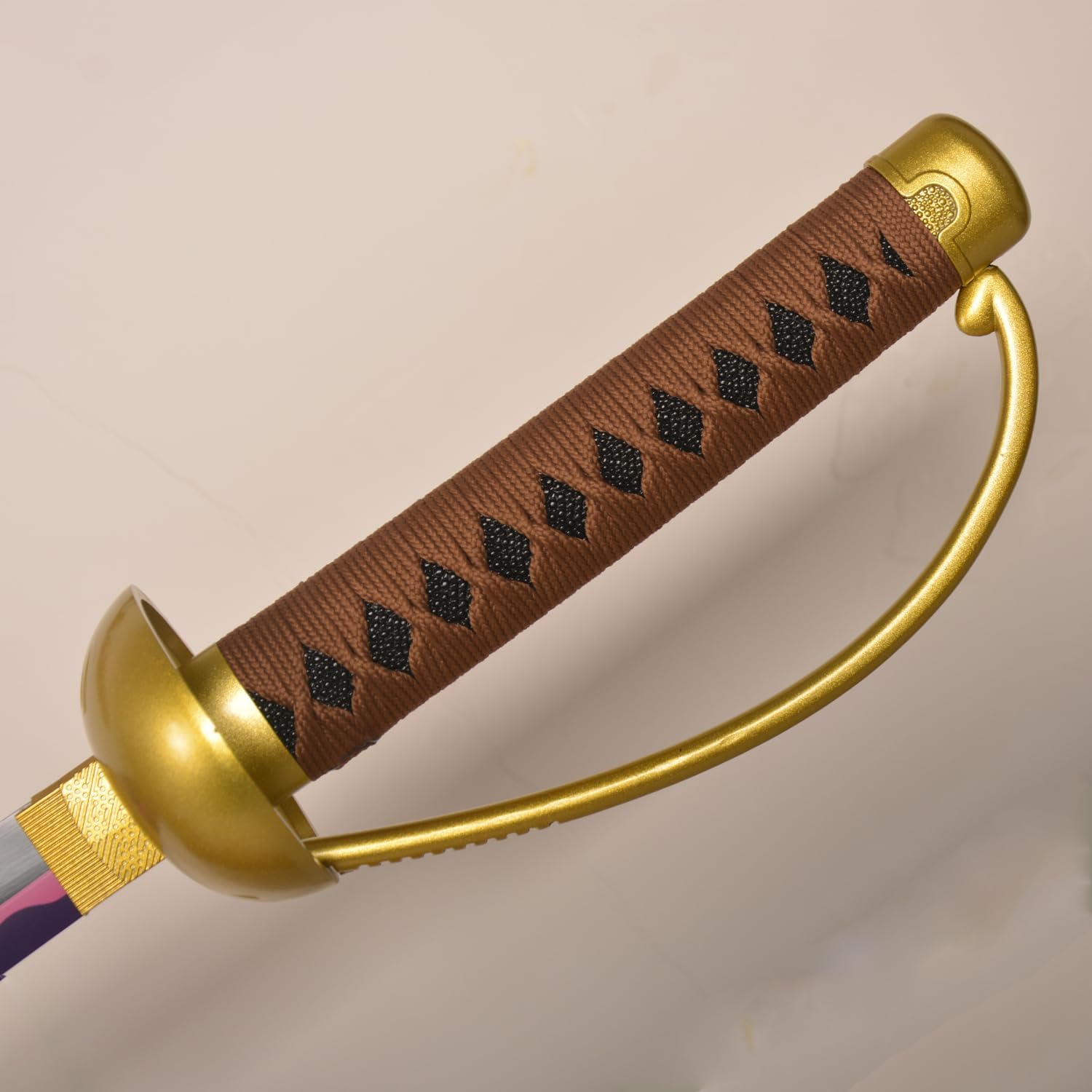 Sword fort Espadas de acero al carbono Roronoa Zoro de metal real de aproximadamente 41 pulgadas, Katana Anime Cosplay espada, Yama Enma ArashiDeath