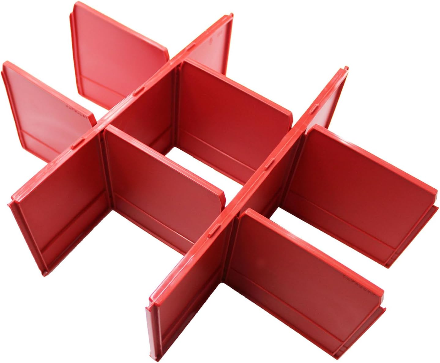 Follde 48-22-8472 Separadores de cajones de paquetes para Milwaukee Packout 2 Divisores de cajones Caja de herramientas 48-22-8442 (rojo)