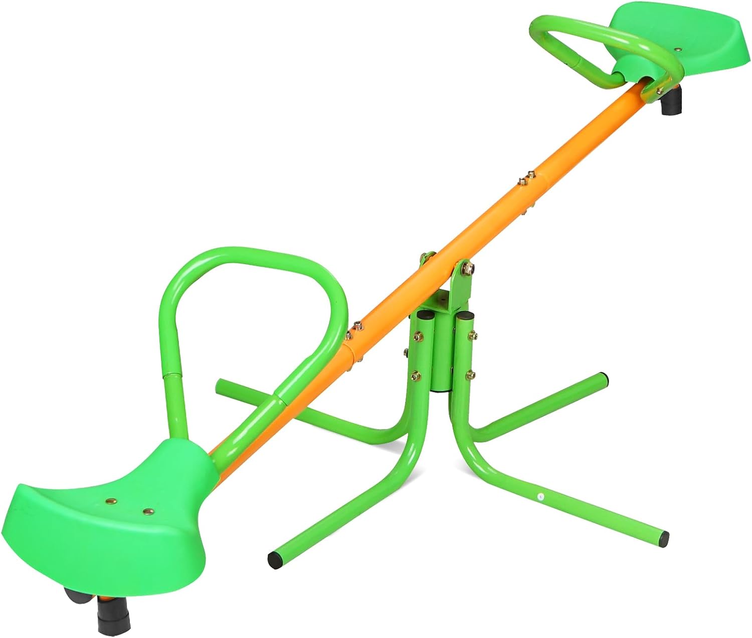 Balancín para niños, balancín giratorio de 360 grados, equipo de juego al aire libre para niños, tambor de metal para parque infantil y patio trasero