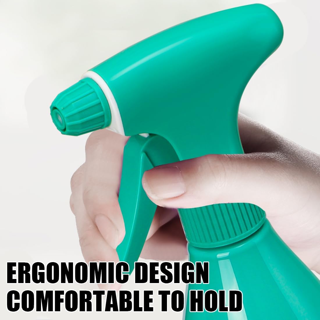 Botellas de spray para el cabello, botella de spray vacía recargable de 12 onzas, pulverizador de niebla fina, botella de chorro para limpieza,