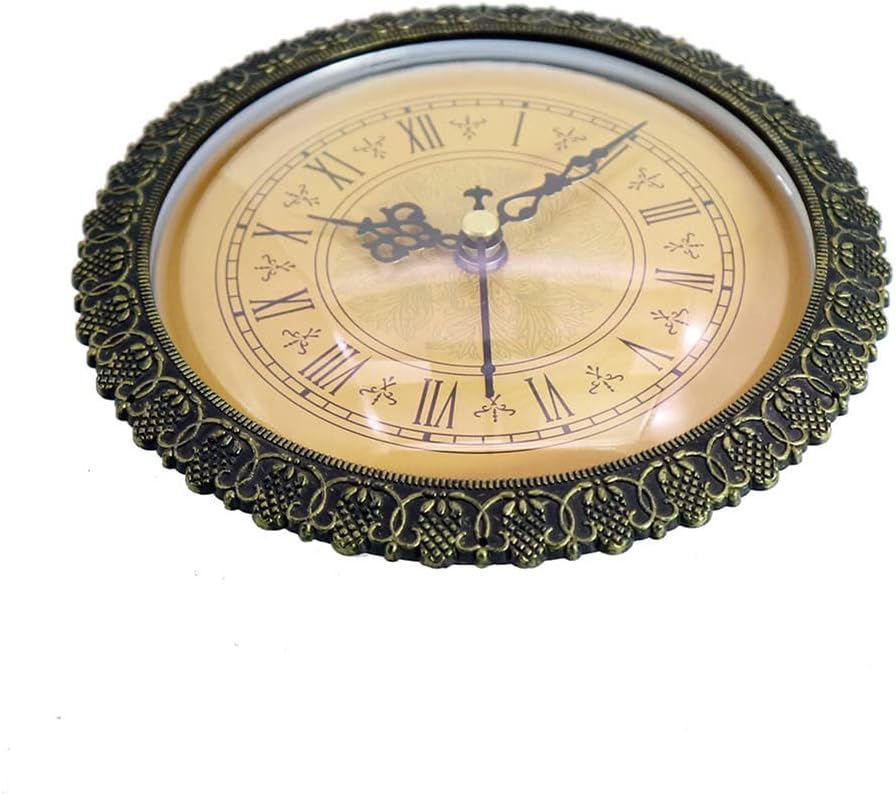 Reloj de cuarzo con movimiento de cuarzo, 5.906 in de diámetro, reloj en miniatura, funciona con pilas, reloj de cuarzo silencioso, movimiento de