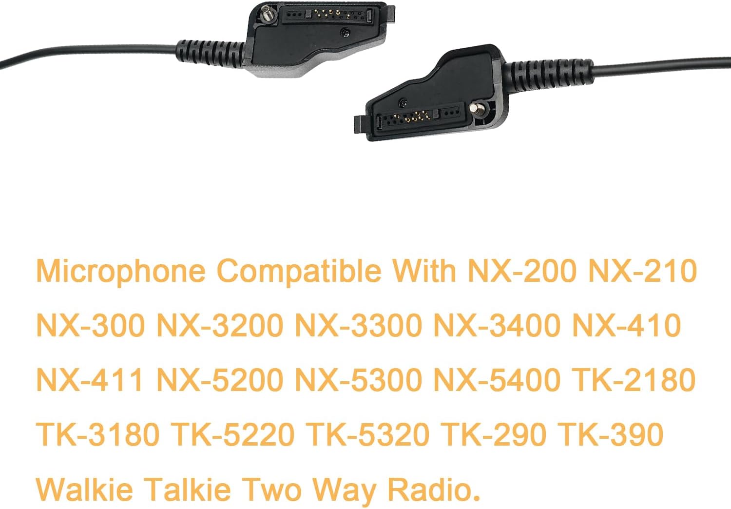 TDYU Speaker Mic for Kenwood Radio Shoulder Microphone Compatible with NX-200 NX-210 NX-300 NX-3200 NX-3300 NX-3400 NX-410 NX-411 NX-5200 NX-5300