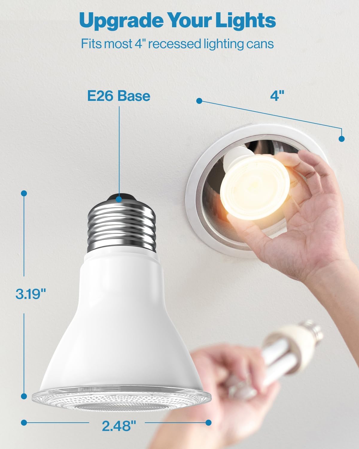 PAR20 Bombilla LED 7W Multicolor, varios tamaños
