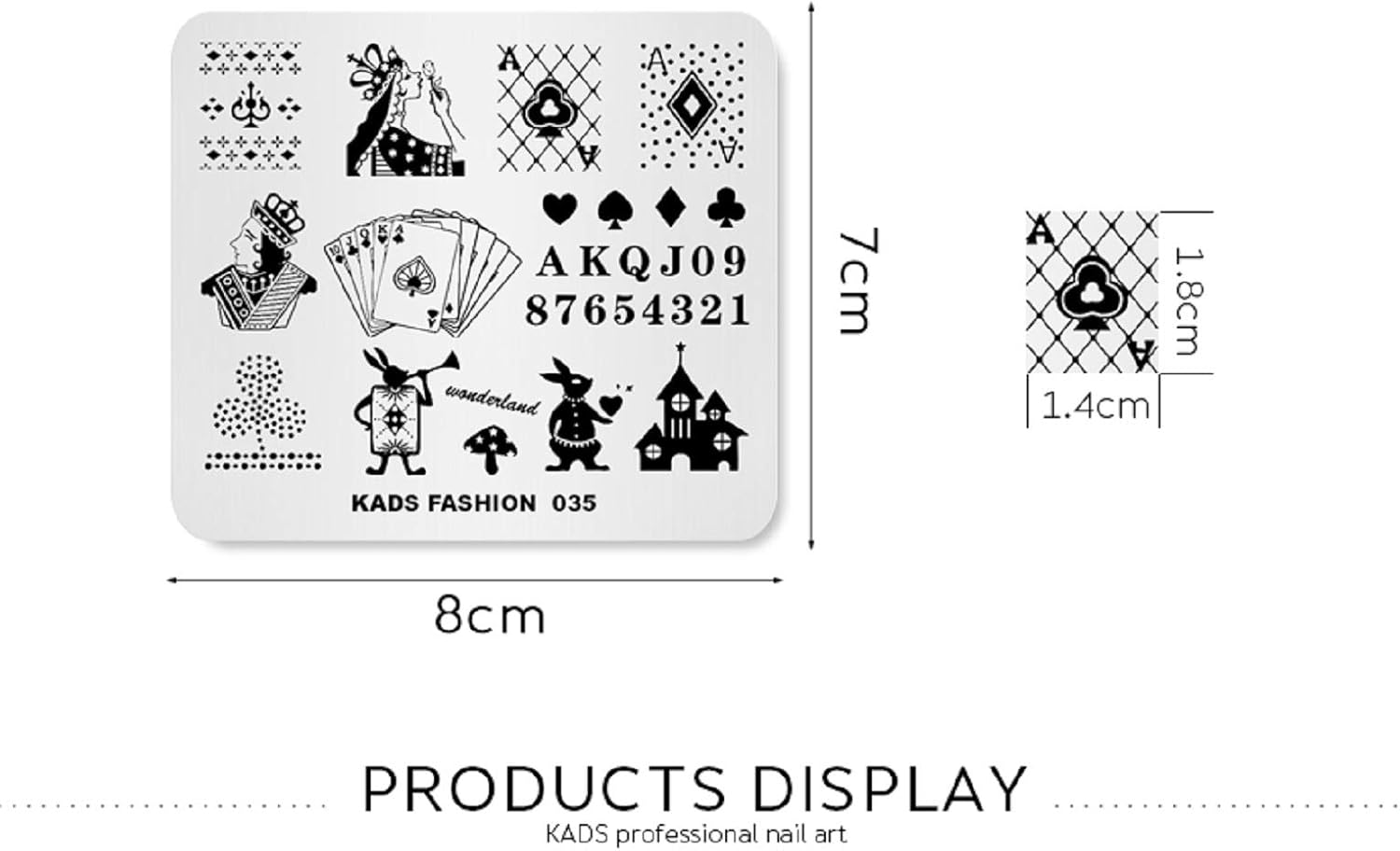 Rolabling Nail Art Estampación Placas Estampación Plantillas Jugando Tarjeta Patrón Placa de Uñas Plantilla Imagen Placa Stencil Uñas Herramienta
