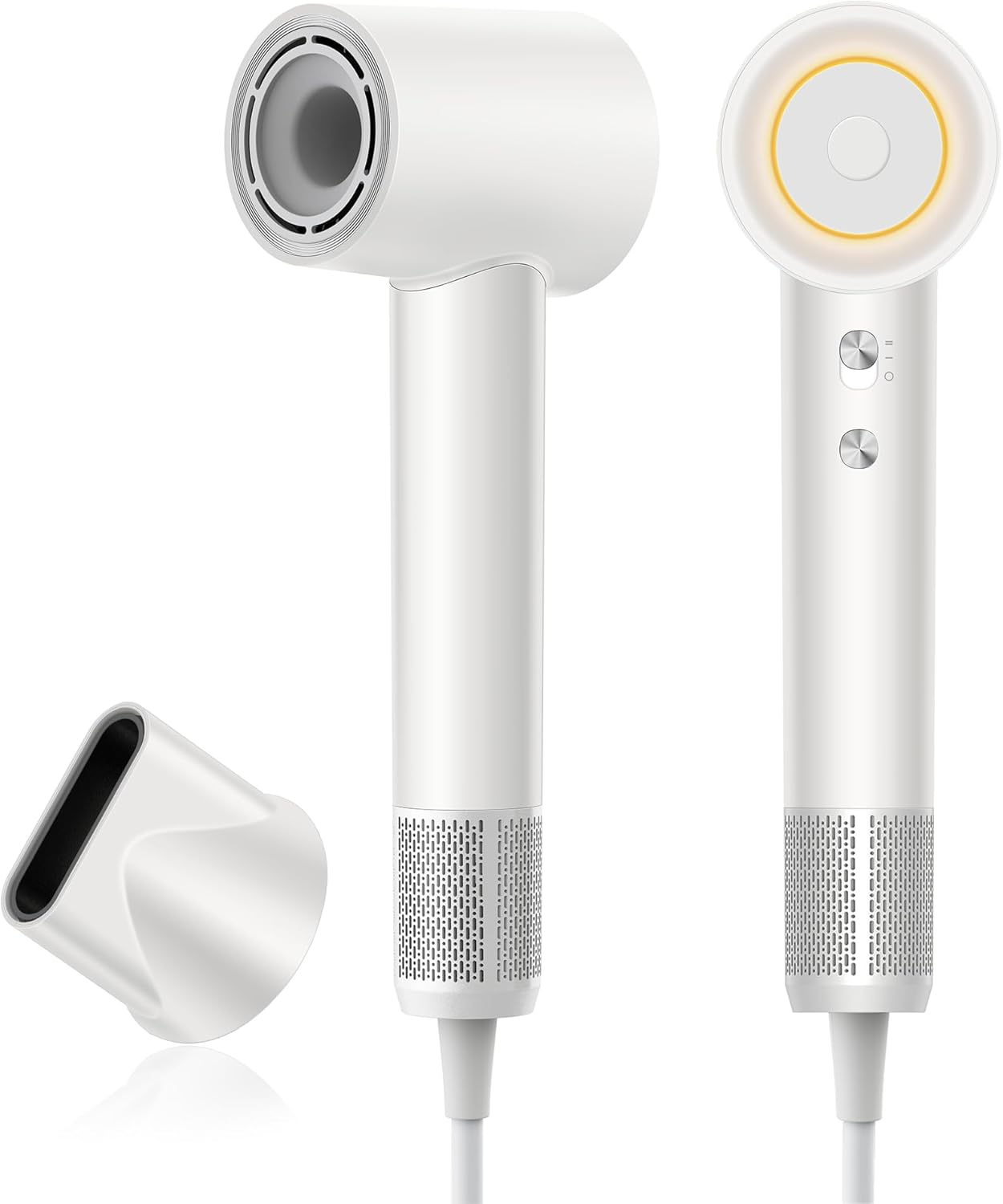 zhiyangfei – Secador de pelo, secador de iones negativos para mujeres y hombres, motor sin escobillas de 110, 000 RPM, 3 ajustes de calor, boquilla
