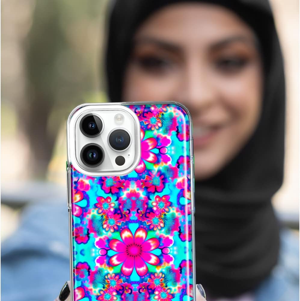 MUNDAZE – Case for Samsung Galaxy S10 Plus Slim Hybrid Shockproof Hard Shell Soft TPU Heavy Duty Protective Phone Cover – Cute Girly Art Design