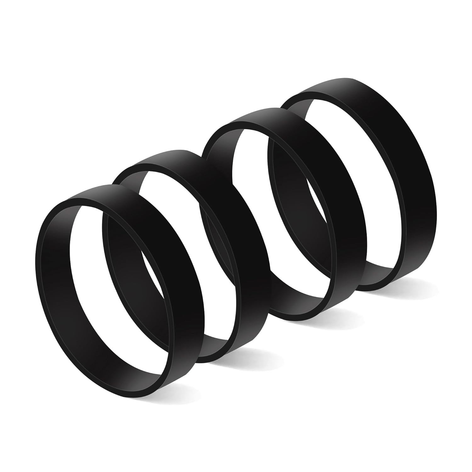 Correas de repuesto para aspiradora vertical Hoover de alto rendimientoElite Swivel XL UH75100, UH75200, UH75210, UH75250, UH75160 (paquete de 4)