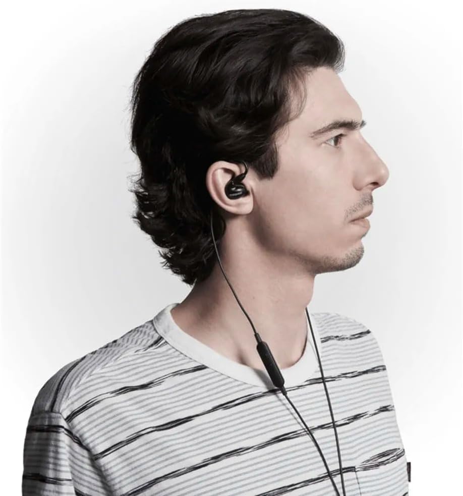 Shure AONIC 4 auriculares con aislamiento de sonido con cable, sonido detallado, híbrido de doble controlador, ajuste seguro en la oreja, cable